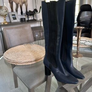 Never worn navy boots